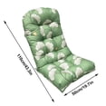 thumbnail image 3 of High Back Outdoor Chair Cushion, Waterproof Patio Chair Pad with Ties for Chairs, Rocking Chairs and Outdoor Furniture(Black,110X50cm), 3 of 5