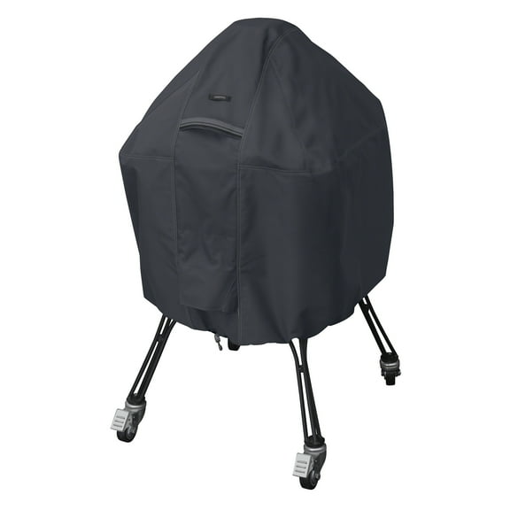 Classic Accessories Ravenna® Black Kamado Ceramic Grill Cover - Premium Outdoor Grill Cover with Water Resistant Fabric, Large (55-395-040401-EC)