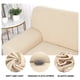 thumbnail image 5 of Jacquard Sofa Cover Couch Removable Slipcover Washable Beige Medium, 5 of 11