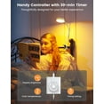 thumbnail image 4 of Glocusent 5W Clip on Light, 36LED Eye Caring Reading Light for Bed, 3 Colors & 5 Brightness Clip on Lamp with Adapter, Perfect Reading Light for Bed Lamp/Bunk Bed Light, 4 of 6
