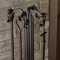 thumbnail image 6 of 5-Piece Bronze Fireplace Tools Set with Crook Handles (F-1614), 6 of 9
