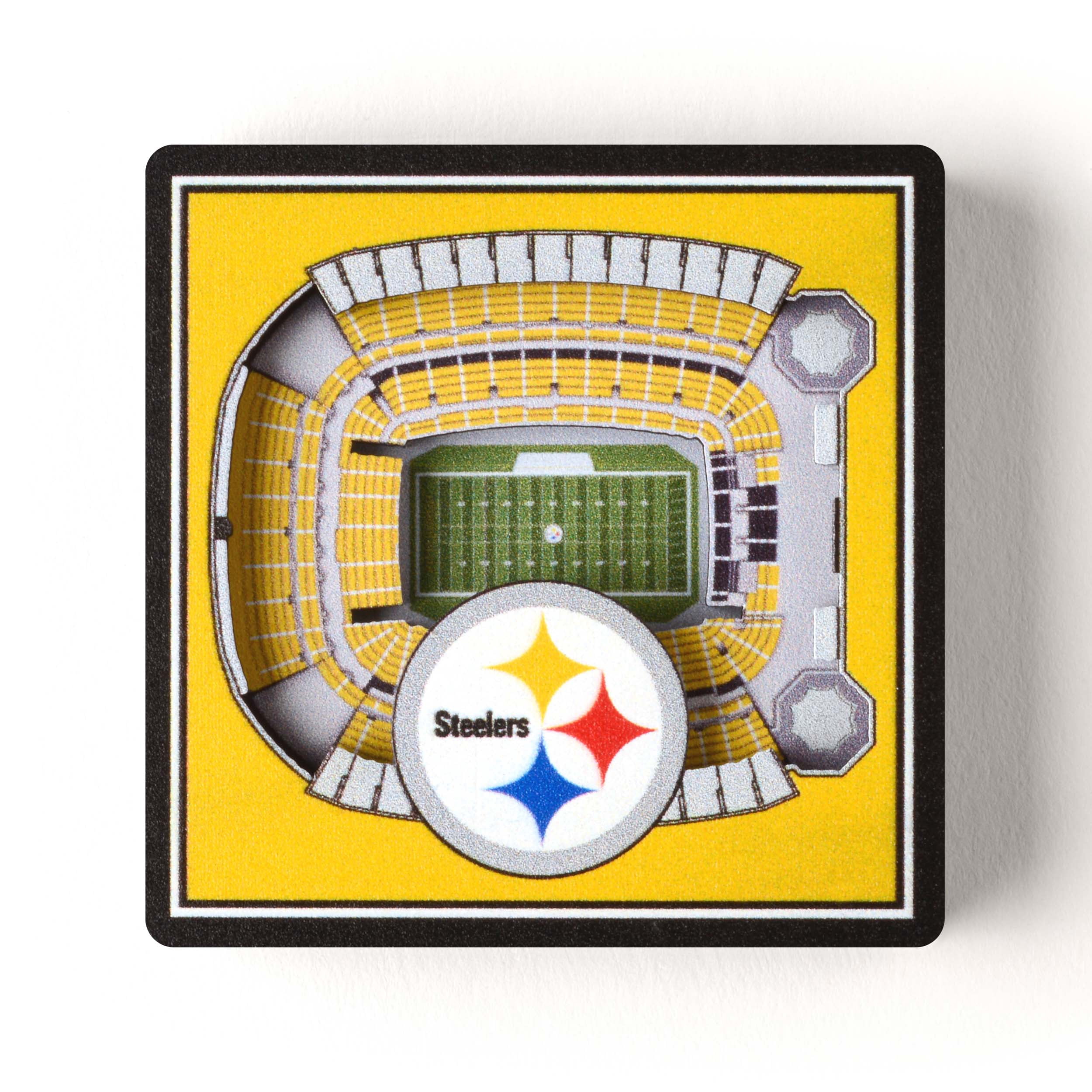 YouTheFan NFL Pittsburgh Steelers 3D StadiumView Magnet