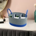 thumbnail image 5 of Hovmgk Woven Cotton Desktop Storage Basket, Large Organizer for Bedroom, Living Room & Study, Reinforced Handles with Durable Breathable Material, Space-Saving Bin for Clothes, Toys & Home Essentials, 5 of 7