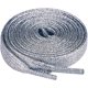 thumbnail image 1 of ZHAOCHENG 2 pares de cordones con purpurina, cordones planos color plata, 1 of 5