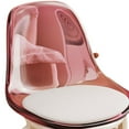 thumbnail image 6 of TISHITA Roller Seat Rolling Stool Multipurpose Shoe Changing with Backrest Stool Chair Pulley Stool for Fitness Library Salon Kitchen Pink, 6 of 8