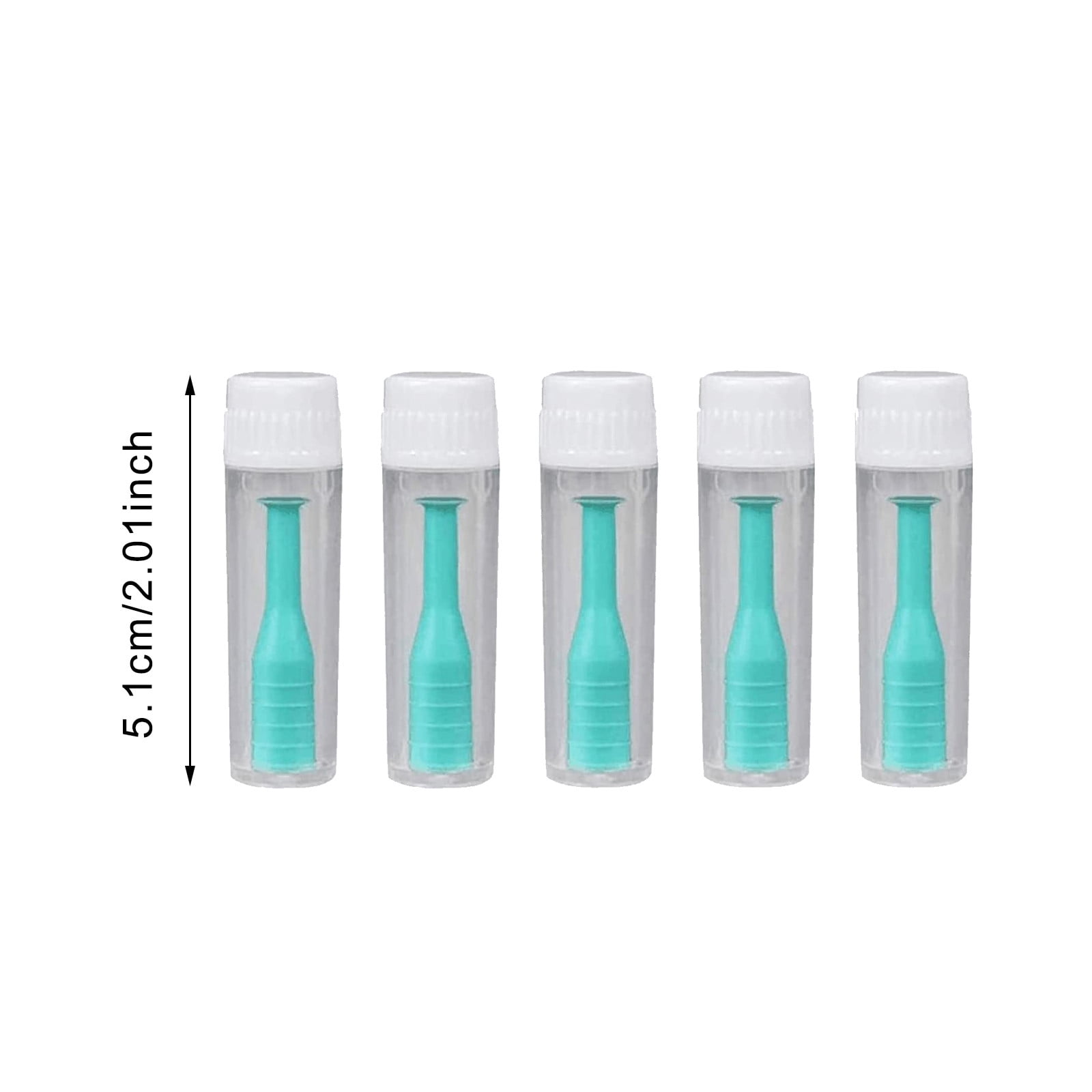 Portable Soft Contact Lens Removal & Insertion Tool - Silicone Rubber Eye Lens Inserter & Remover Device with Pincher End & Finger Grips - Safe & Easy to Use, Travel Size