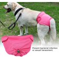 thumbnail image 3 of Rosa - Pañal para perros, 1 unidad, talla 42-60 cm, pañal higiénico suave y cómodo, pañal para cachorros, 3 of 5