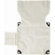 thumbnail image 1 of Funda de repuesto para silla de camping de gran tamaño, tela Oxford, asiento plegable para exteriores, 531 x 645 mm, color blanco, portátil, impermeable, con respaldo alto., 1 of 9