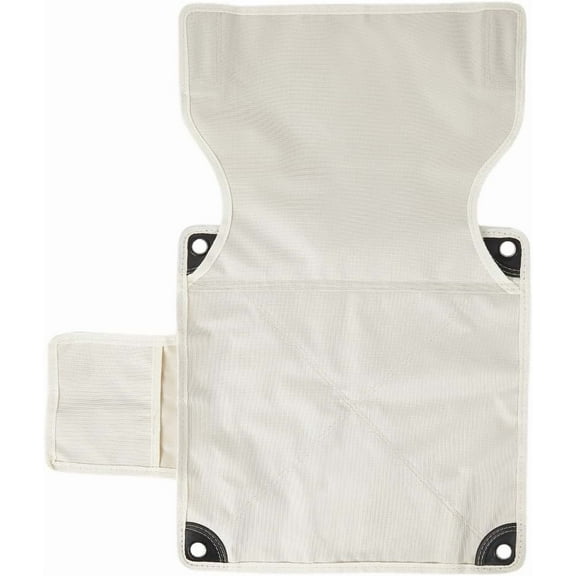 1pc Large Size Camping Chair Replacement Fabric Oxford Cloth Outdoor Folding Chair Seat Replacements 531X645mm White Portable Waterproof High Back Camp Chair Cover for Hiking Backpacking Sports