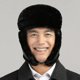thumbnail image 2 of ZHAOCHENG Gorro de piel de vaca para hombre, gorro de piel auténtica, bufanda gruesa y cálida, protección auditiva para exteriores, para invierno, 2 of 5