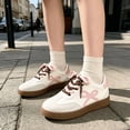 thumbnail image 6 of BERANMEY Sneakers for Women 2026 Breathable Womens Shoes Casuals Shoes with Bow-Knot Womens Sneakers Lightweight Walking Shoes Non-Slip Lace Up, 6 of 8