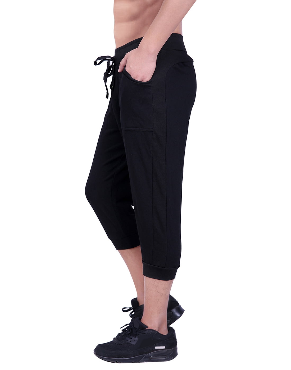 men's capri workout pants