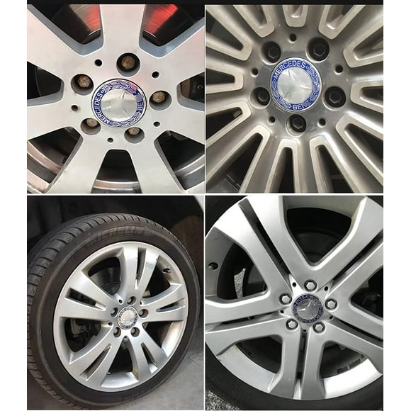 Center Caps, 4pcs 75mm/2.95" Center Hub Caps, Center Hub Caps. Mercedes-Benz Car Hub Logo Cover Center Cover...(Black)