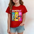 thumbnail image 2 of K pop Demon Chandail pour Filles, T-Shirt Graphique Mignon avec Dessin Animé, T-Shirt Tendance et Drôle, Chandail pour Enfants, Hauts Roses, Manches Courtes, Col Ras du Cou, 2 of 4