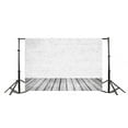 thumbnail image 3 of ABPHOTO 7x5t Photography Backdrop Weathered Shabby Chic Brick Wall Vintage Wood Floor Photo Background Backdrops for Photography Photo Shoots Party Adults Wedding Personal Portrait Photo Studio Props, 3 of 4