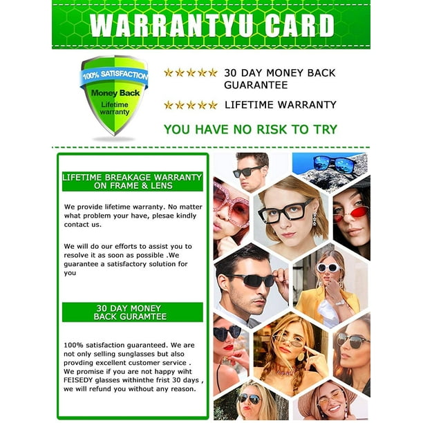Lifetime warranty glasses new arrivals