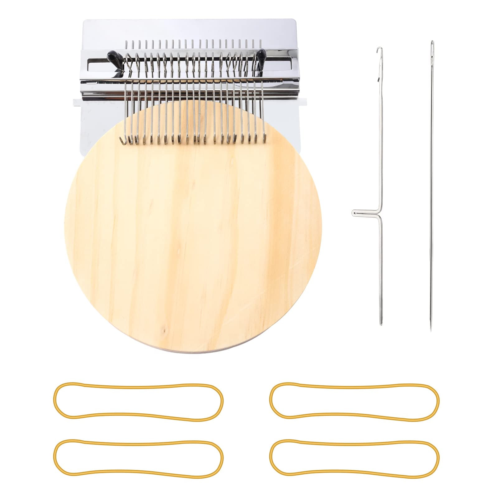 28 Hooks Wooden Darning Tool Creative DIY Weaving Most Convenient Darning Loom for Beginners Small Loom-Speedweve Type Weave Tool