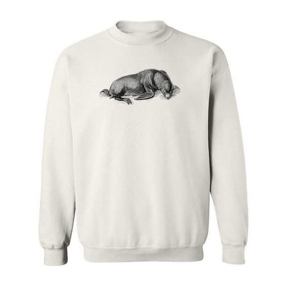 Sea Lion Sketch Sweatshirt Women -Image by Shutterstock, Female 3X-Large