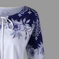 thumbnail image 4 of UPPADA Women's Plus Size Tunic Tops - Long Bell Sleeve Keyhole T-Shirts Fashion Floral Print Blouses Casual Loose Fit Tees, 4 of 6