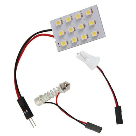 

Chamat 12 Smd Cob Led T10 4W 12V White Light Car Interior Panel Lights Dome Lamp Bulb