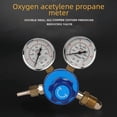 thumbnail image 1 of Reductor de presión de cilindro de gas estable, manómetro de gas acetileno y oxígeno, medidor de presión, válvula reductora de presión, 1 of 5