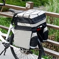 thumbnail image 2 of Sonducket Bolsa de bicicleta resistente al desgaste de gran capacidad cubierta de lluvia alforja de bicicleta a prueba de golpes estante trasero al aire Ciclismo Gris oscuro Sonducket OD029691-01, 2 of 6