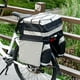 thumbnail image 2 of Greeniant Bolsa para bicicleta resistente al desgaste, resistente al agua, alforja para bicicleta, cremalleras dobles sólidas, estante trasero, ciclismo Ciclismo Gris oscuro Greeniant  OD029691-01, 2 of 6