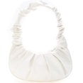 thumbnail image 2 of CNKOO Solid Color Pleated PU Shoulder Underarm Bag Women Large Top-handle Handbags, 2 of 9