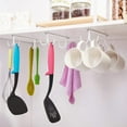 thumbnail image 1 of TIELUTT 3 Sets Mugs Hooks Under Cabinet,Coffee Cups Holder,Mugs Drying Racks,Bar Kitchen Storage Racks Metal Glass Rack under Glasses Rack Organizer Mini Rack Microwave Holder for Fridge, 1 of 8