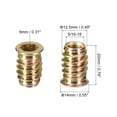 thumbnail image 2 of Unique Bargains 5/16-18 x 20mm Threaded Inserts Nuts, 100 Pack Wood Insert Nuts with Hex Wrench, 2 of 5