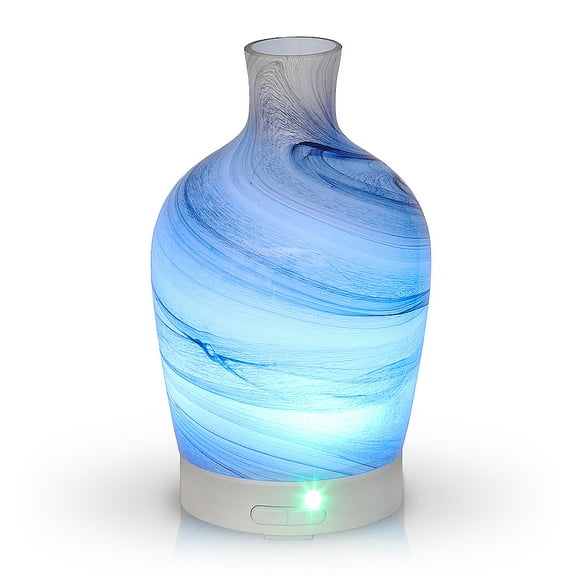 Aromar 100 mL Glass Decanter Style Abstract Essential Oil and Scented Oil Diffuser (Gray)