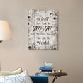 thumbnail image 3 of Thanksgiving Gifts for Mom, To The World You Are A Mom, But To Our Family You Are The World Blessing Quotes Canvas Wall Art Rustic Home Décor for Living Room Bedroom Christmas Birthday Gifts, 3 of 6