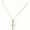 Gold, variant on Dainty Tiny Sterling Silver Cross Pendant Necklace for Women Faith Jewelry Trendy Personalized Dainty Thin Cable Chain Minimalist Religious Faith Jewelry