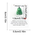 thumbnail image 3 of Linnome Green Dinosaur English Encouragement Card Pocket Hug Note with Inspirational Message for Friend Family Gift, 3 of 6