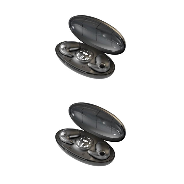 Auricular Sidaley ABS compatible con Bluetooth Reemplazo Cancelación de ruido Ergonómico In-ear Tipo-C Deportes Negro 2Conjunto