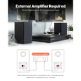 thumbnail image 5 of KFFKFF Passive Bookshelf Speaker, 300W, Stereo Speakers with 5.25-Inch Woofer and 1-Inch Tweeter, Removable Grille, 65Hz-20KHz Frequency Range, Wooden Cabinet, Ideal for Home Audio (1 Pair), 5 of 8