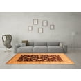 thumbnail image 3 of Ahgly Company Indoor Square Oriental Orange Traditional Area Rugs, 8' Square, 3 of 4