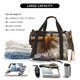 thumbnail image 5 of Fotbe Funny Bald Eagle Bolsa de Viaje con Estampado, Bolsa de Fin de Semana para Mujer con Compartimento para Zapatos, Bolsa de Gimnasio con Bolsillo Húmedo, 5 of 7