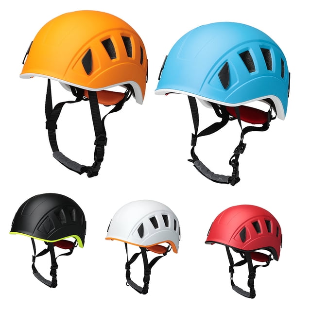 Casque de Sécurité Respirant Multicolore pour Adultes Outils de Survie Protection pour Escalade Bleu