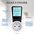thumbnail image 5 of Jinsinto Power Meter Socket Power Meter, Power Consumption with 7 Monitoring Modes, Backlit LCD Display, Power Consumption Socket for Energy Saving, Overload Protection, 3680W MAX, 5 of 5