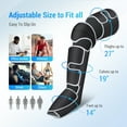 thumbnail image 4 of Comfier Leg Massager for Circulation, Air Compression Calf Knee Foot Massager with Heat, Leg Wraps Massage Boots for Pain Relief, Mothers Day Gifts, 4 of 10