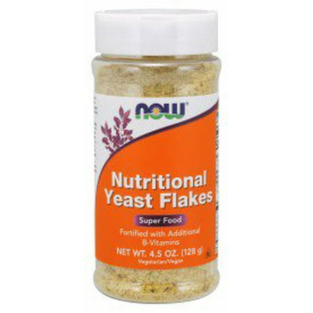 Nutritional Yeast Flakes Now Foods 4.5 oz Bottle