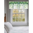 thumbnail image 3 of Spring Leaves Vines Curtain Valances for Windows, Pastoral Green Botanical Leaf Kitchen Valance Window Treatment, Light Filtering Block Curtains for Bathroom/Bedroom/Living Room 60'' x 18'', 3 of 9