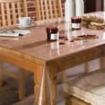 thumbnail image 2 of Premium 0.49mm Thick - Transparent Clear Plastic Tablecloth Protector for Dining Room Table 54" x 162", 2 of 3