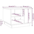 thumbnail image 4 of vidaXL Coffee Table Brown Oak 55x55x43 cm Engineered Wood, 4 of 4