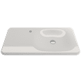 thumbnail image 3 of BOCCHI 1490-001-0126 Fenice 35.5 Inch 1-Hole Wall-Mounted Sink Fireclay In White, 3 of 7