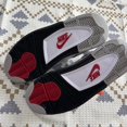 thumbnail image 5 of Jordan Jordan 4 Retro Golf White Cement Sneakers, 5 of 5