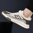 thumbnail image 3 of Fashionable Beige Sneakers with Modern Aesthetics, Featuring a Comfortable Mesh Breathable Design, an Innovative Rotating Button Lacing System, and a Lightweight, Cushioned Sole. Ideal for Casual, 3 of 5
