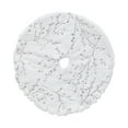 thumbnail image 5 of Horivan White Fluffy Christmas Tree Skirt for Tabletop Trees Festive Holiday Decor Soft Faux Fur Tree Collar Ornament with Non-Slip Base for Xmas Decorations Living Room Centerpiece, 5 of 6