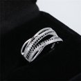 thumbnail image 2 of PENGXIANG Simulated  zircon fire color treasure ring female temperament micro-set  zircon ring, 2 of 10